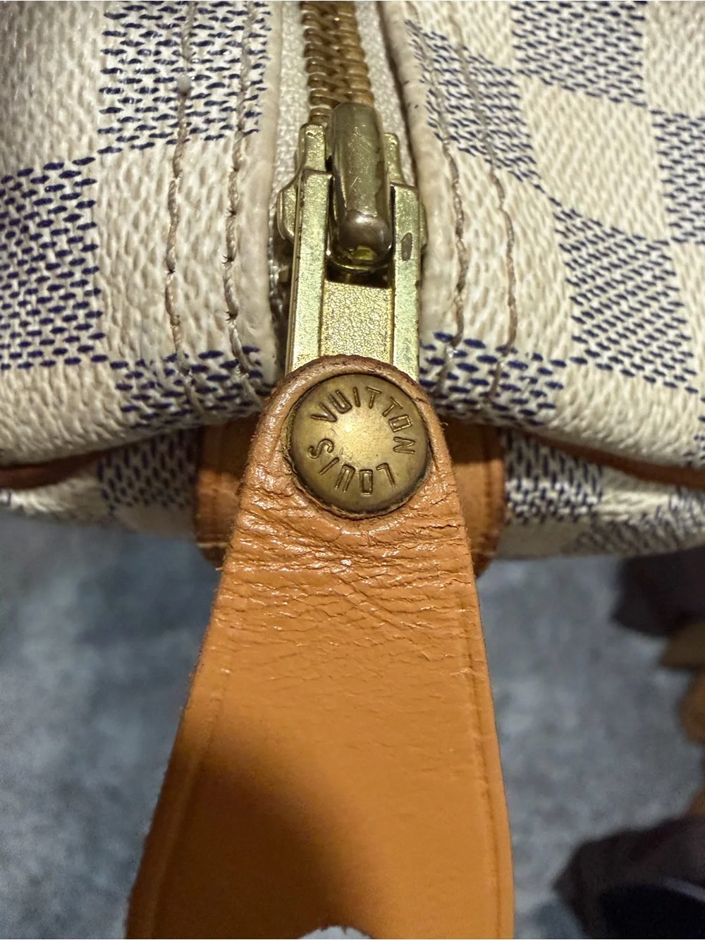 Louis Vuitton Speedy 30 Damier Azur Authentic Made in France